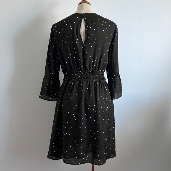 H&M - Kaki Polka Dot Midi Dress - Picture 5 of 11